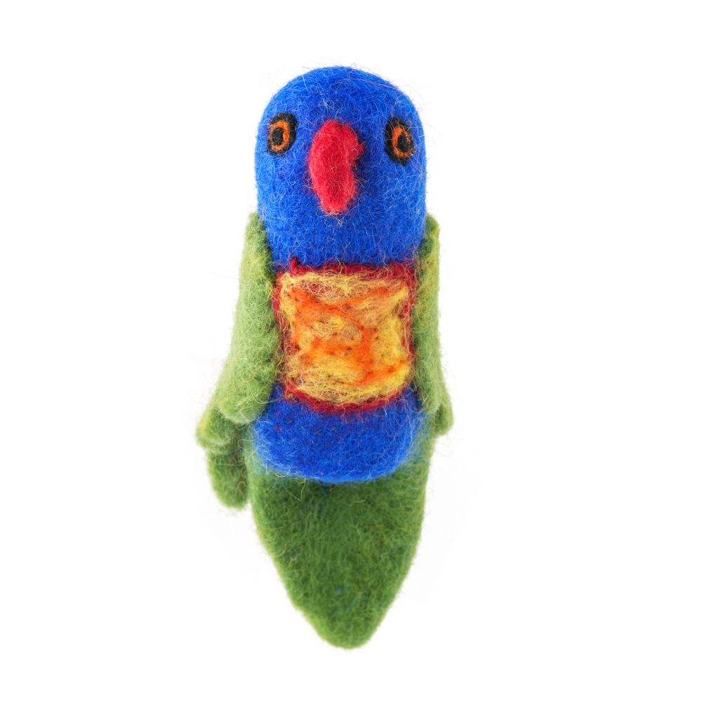 [GI-FP-AB004] Finger Puppet-Felt Lorikeet